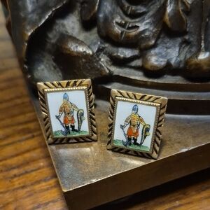 Vintage Chlodio the Merovingian King of France Cuff links